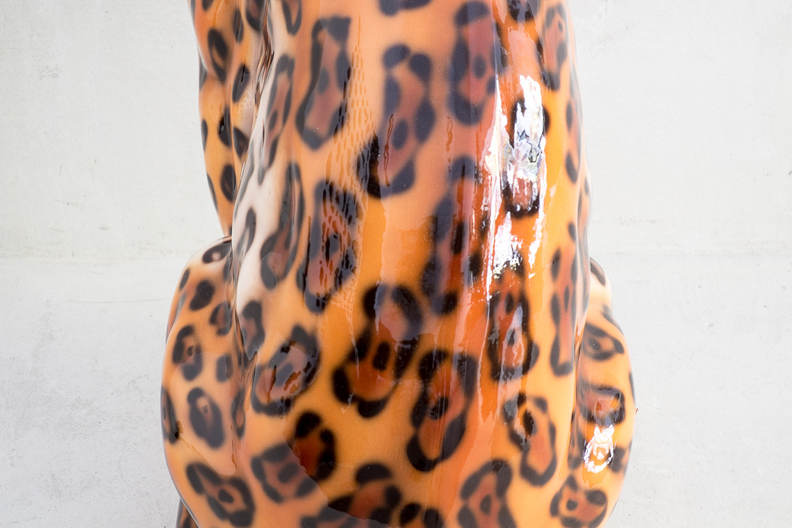 JAGUAR (86CM) ITALIAN CERAMIC SCULPTURE