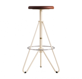 HIGH STOOL 274B WOODEN & METAL BY ADICO